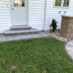 Hardscaping - Back Porch Steps 1