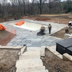 Hardscaping - Flagstone Pool Deck 3