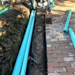 Landscaping - Backyard Water Feature Pipe